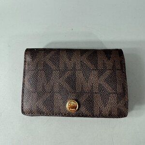 MICHAEL KORS MONOGRAM FLAP WALLET
